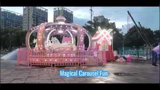 12-seat Morandi Macaron Crown Carousel
